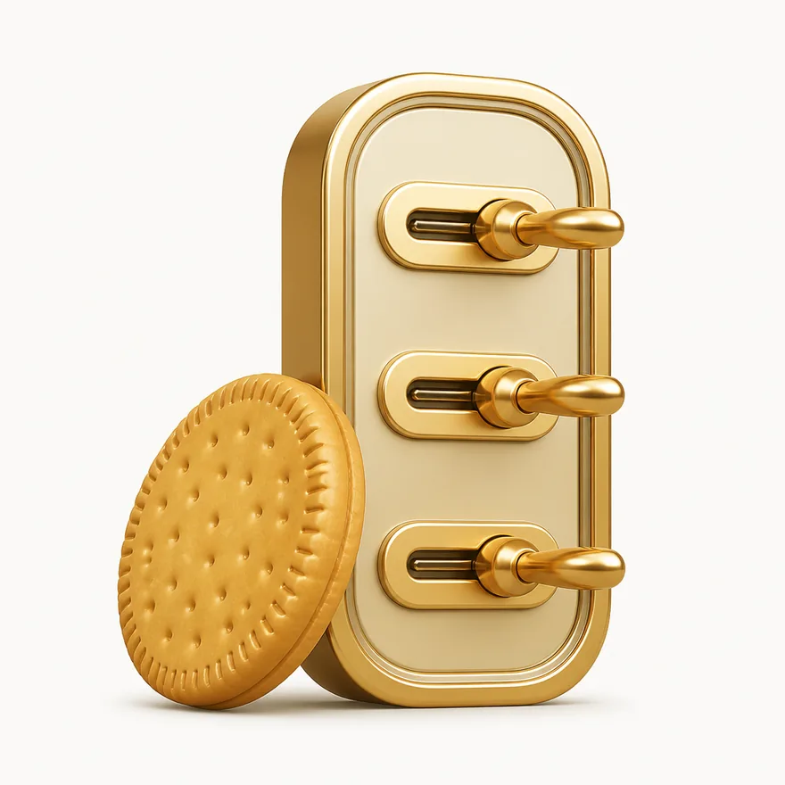 Biscuit with toggle panel — Spinfin