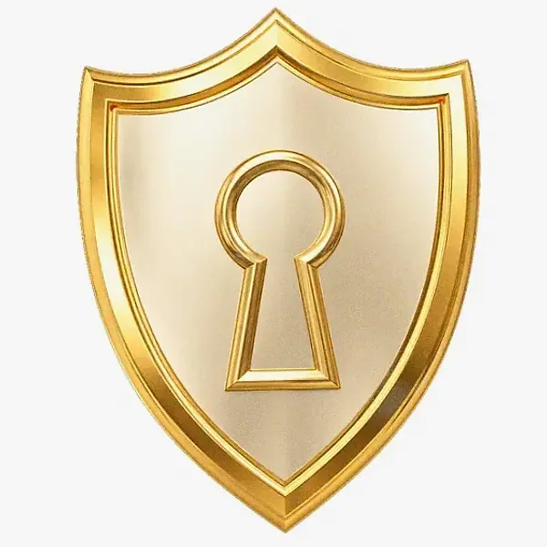 Shield with keyhole — Spinfin