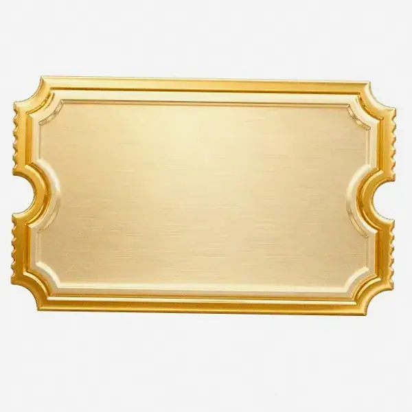Blank ticket plaque — Spinfin