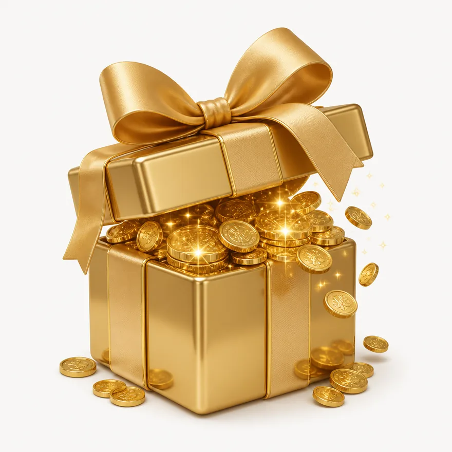 Ribbon-tied gift box — Spinfin