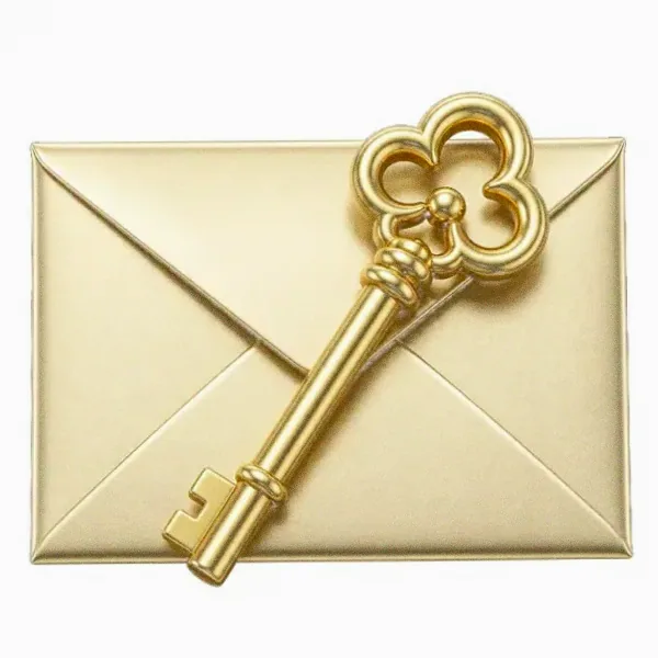 Key on envelope — Spinfin