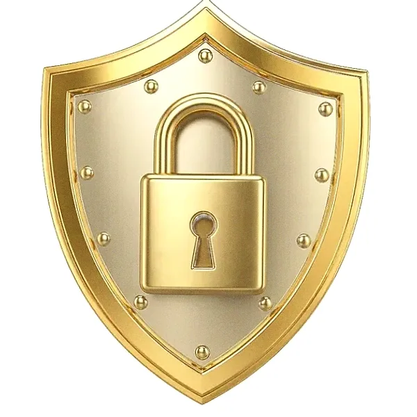 Shield with padlock — Spinfin