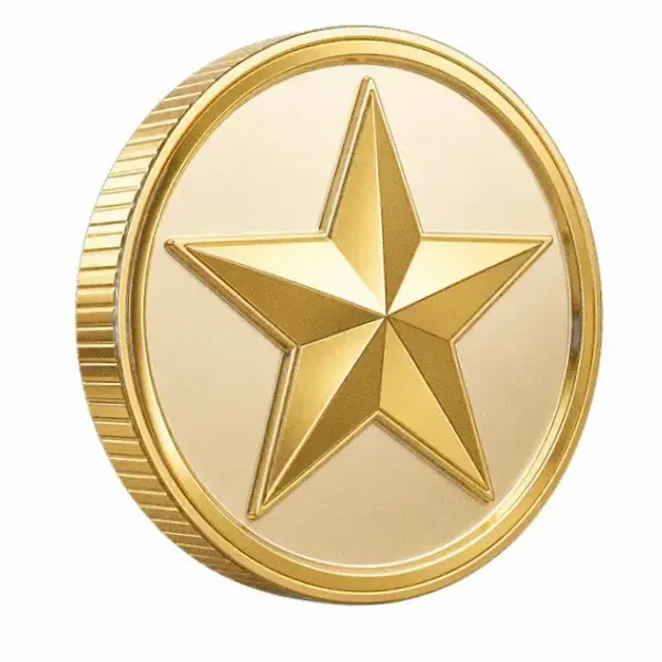 Star-emblem coin — Spinfin