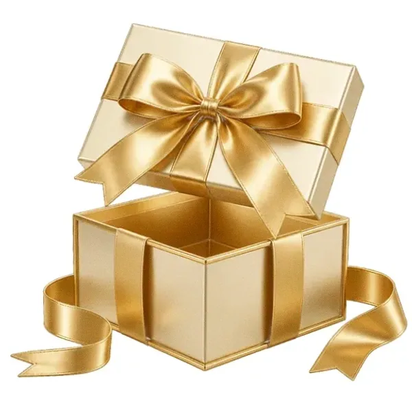Open gift box — Spinfin