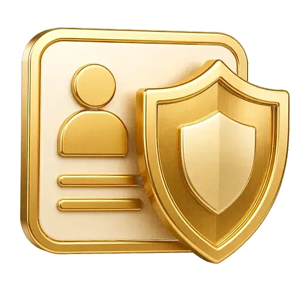 Shield and id card — Spinfin