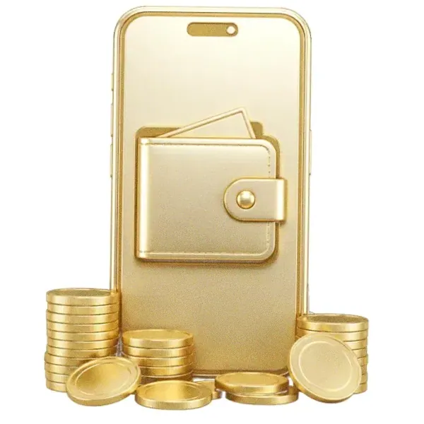 Smartphone with wallet — Spinfin