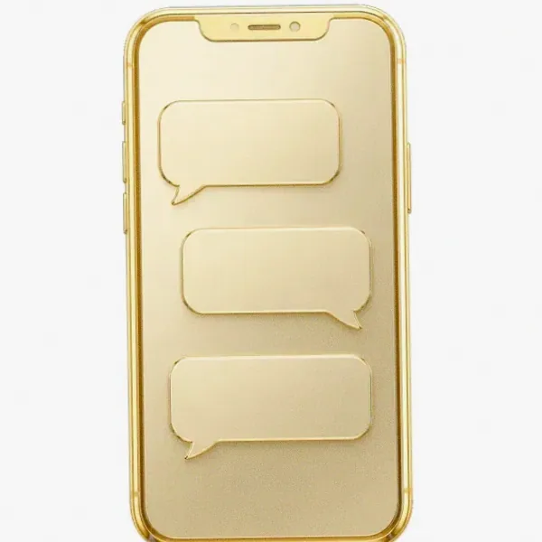Smartphone with chat bubbles — Spinfin